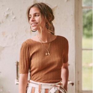 Sezane Romy Knit Top